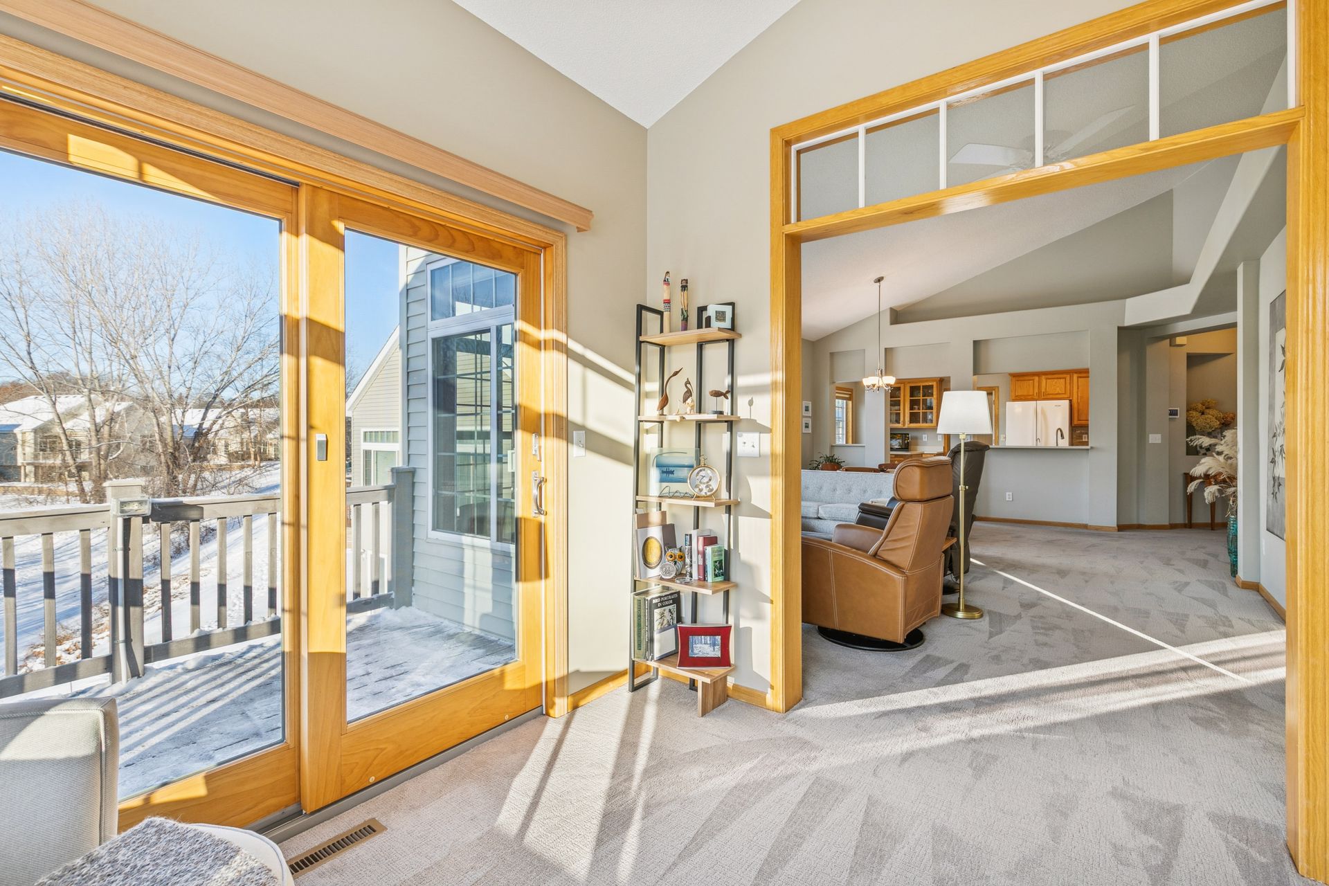 Patio doors to deck from Sunroom